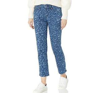 NWT NYDJ Marilyn Straight Leg Animal Print Jeans